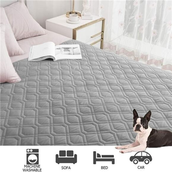 Waterproof Dog Bed Cover Pet Blanket for Furniture Bed Couch Sofa Reversible - Picture 4 of 6